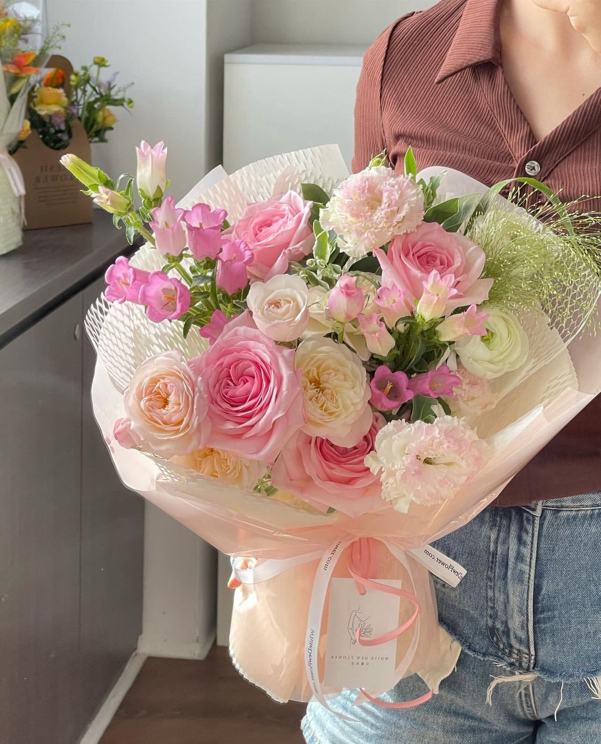 FT01-Pink Omakase-粉白色系花束