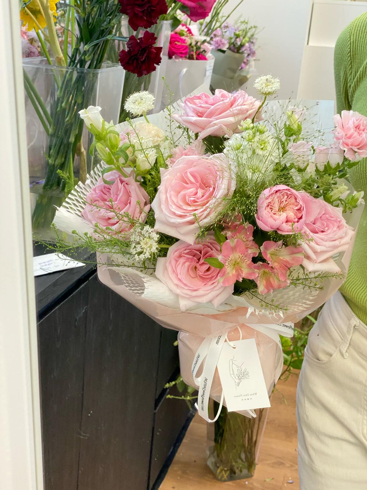 FT01-Pink Omakase-粉白色系花束