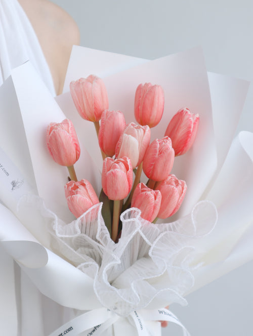 FT108- Apricot Pink Tulip