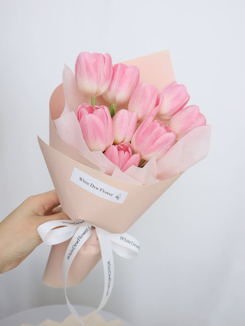 holland pink tulip bouquet buy