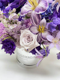 FX04-Mysterious Purple Fresh Flower Box