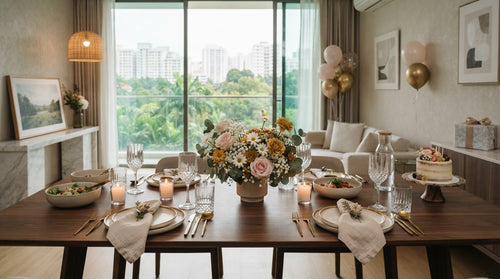Birthday Bouquet Singapore: How to Style Flowers as a Dining Table Centrepiece