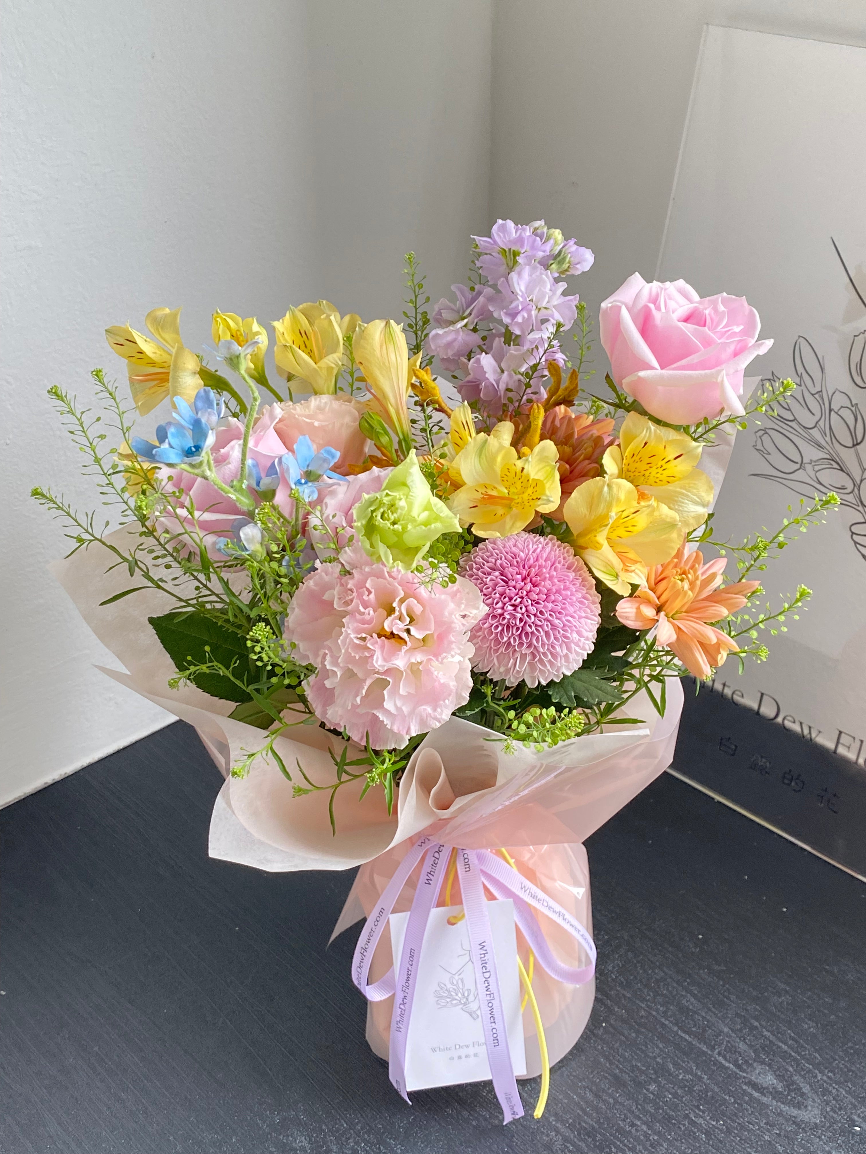 XS Rustic Wide Omakase-盲盒小花束(自然风) | White Dew Flower