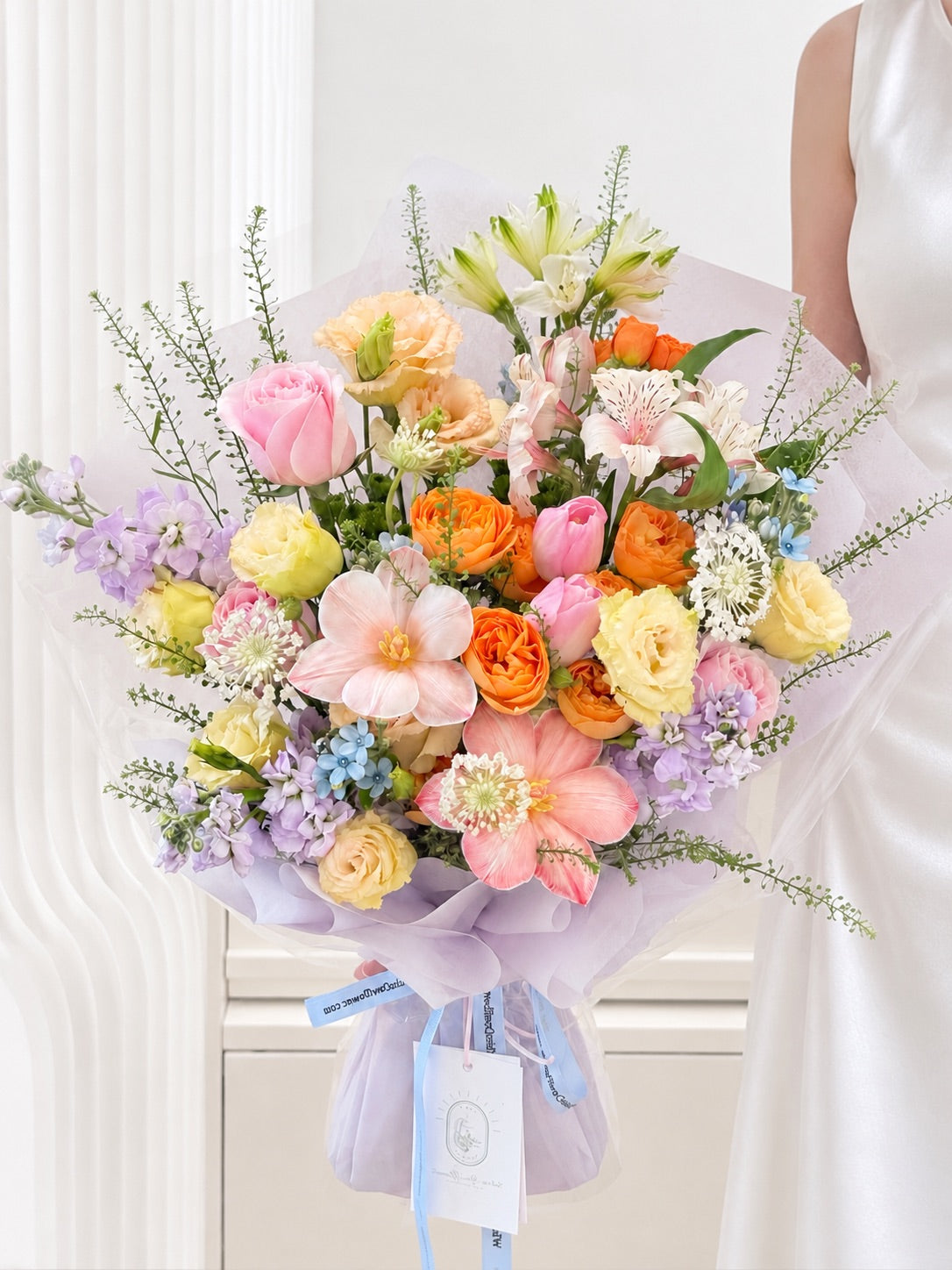 Spring Melody Tulip & Mixed Flower Bouquet | Singapore