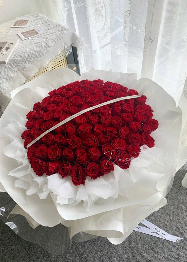 9999red Roses 99 Red Roses Bouquet Collection Online | White Dew Flower