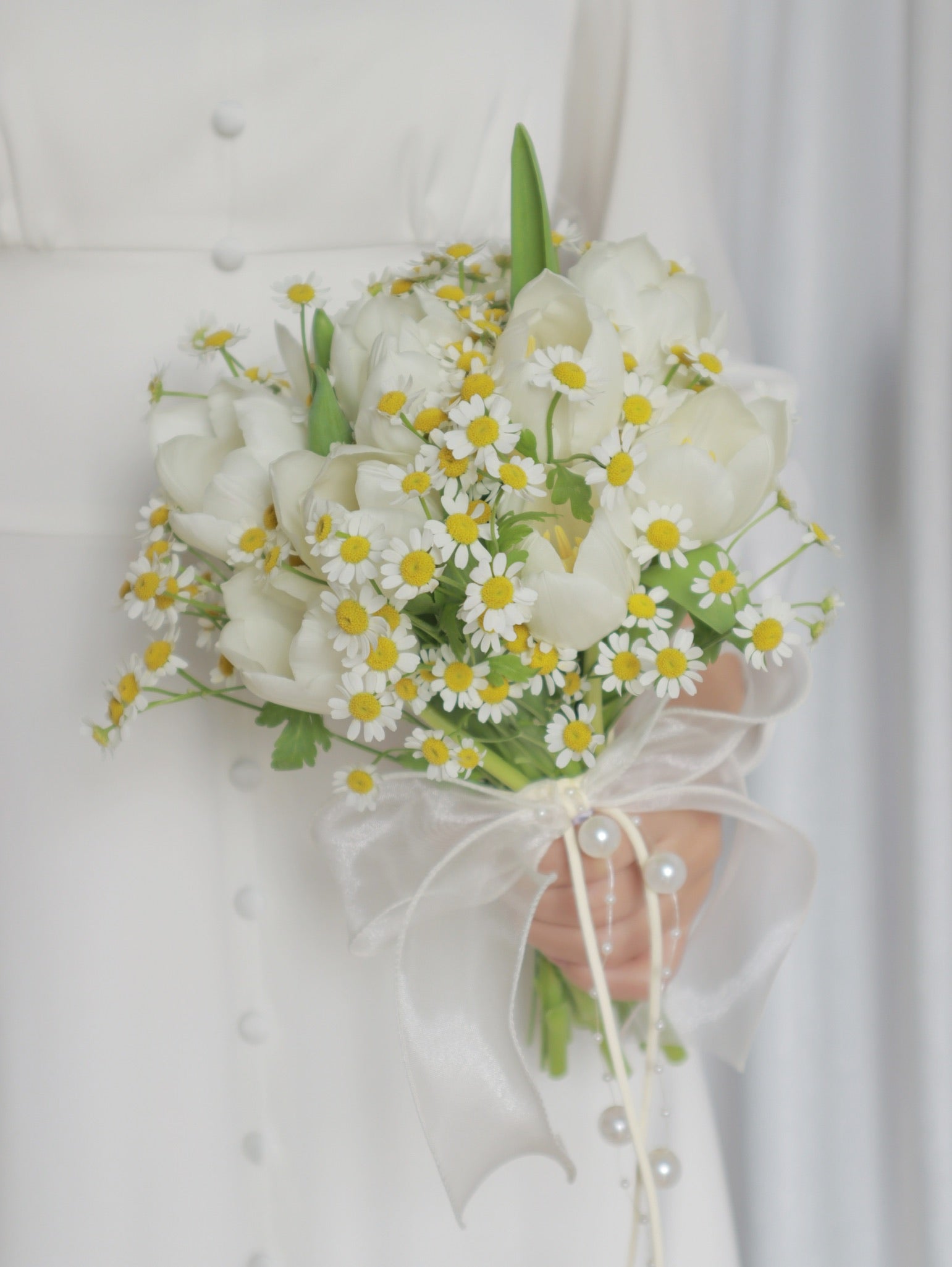 NO. 63. Baby's Breath Bouquet, Cherry Blossom