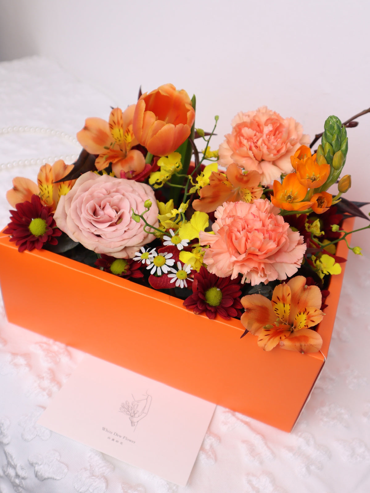 MD08-Floral box-Pink/Yellow/Orange