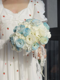 BD04-Hydrangea and Eustoma-Bridal Bouquet