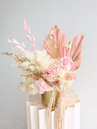 buy pink and gold preserved flower box online 