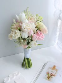 BD32-Pastel Pink Bridal Bouquet